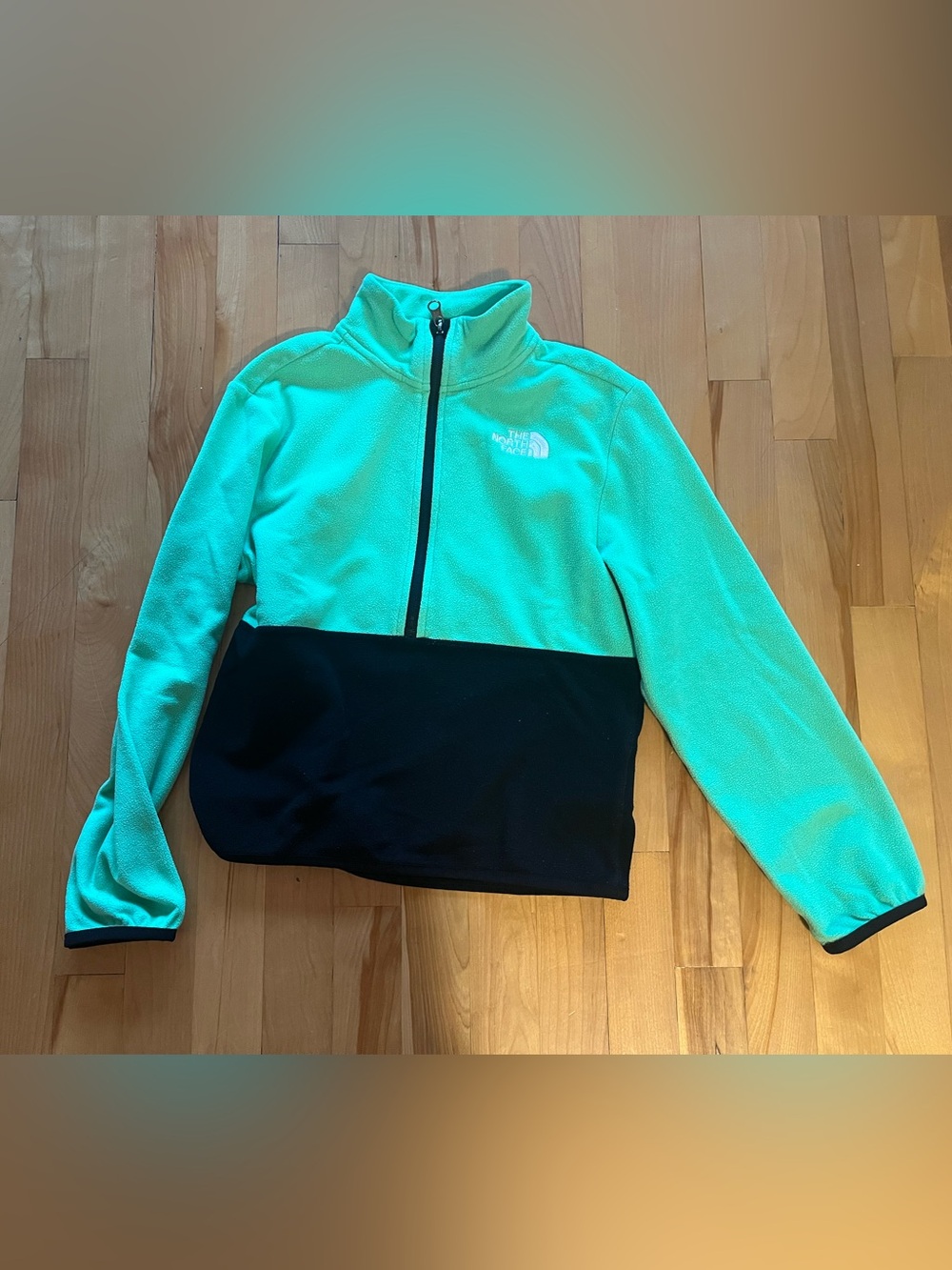 The North Face unisex’s Half-Zip Fleece Jacket - Mint/Black